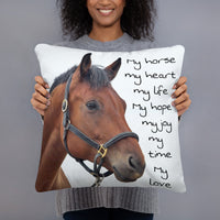 My Horse My Heart Pillow