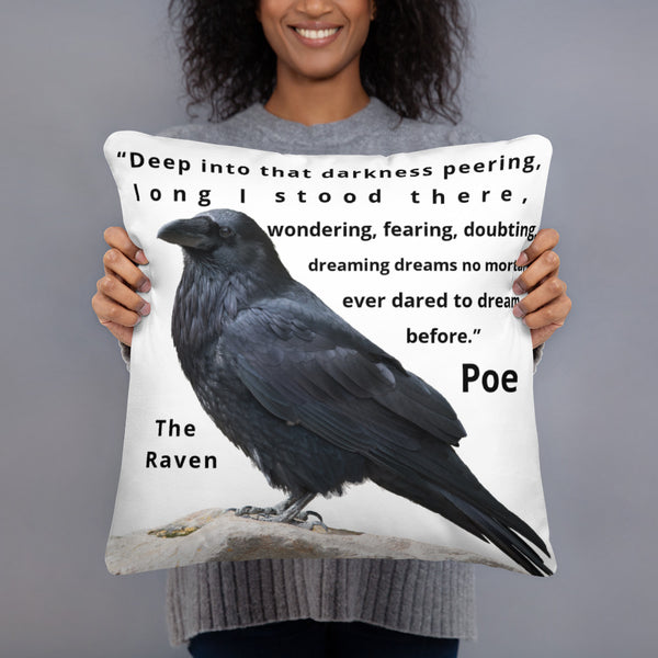 Poe Raven Pillow