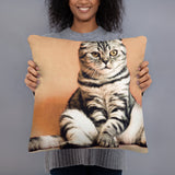 What Kind of Girl Cat Pillow