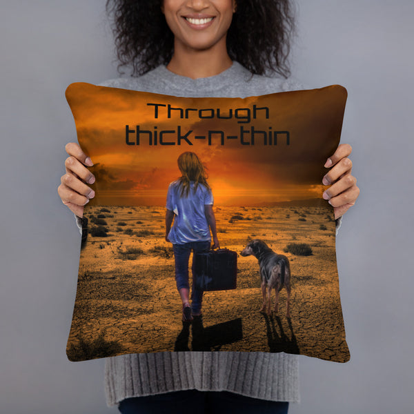 Thick-n-Thin Dog Pillow