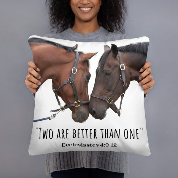 Two Are Better Horse Pillow