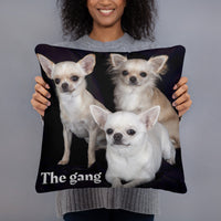 Chihuahua Gang Pillow