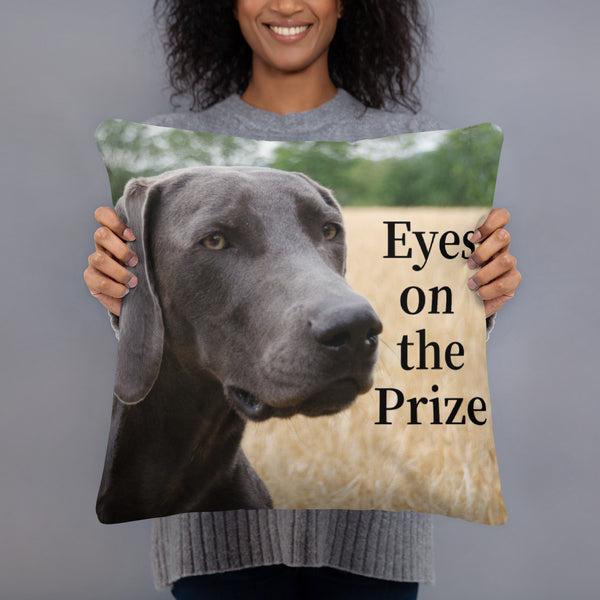 Eyes on the Prize Dog Pillow