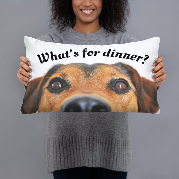 What's for Dinner Dog Pillow