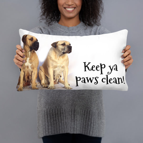 Paws Clean Dog Pillow
