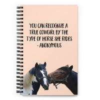 True Cowgirl Spiral notebook