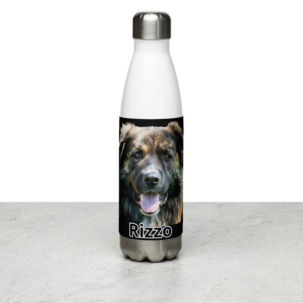 My Dog Rizzo Black Flask