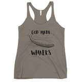 God Made Whales Racerback Tank